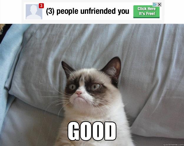 Grumpy Cat get Unfriended