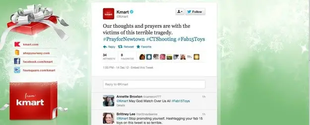 Kmart-wrong hashtag