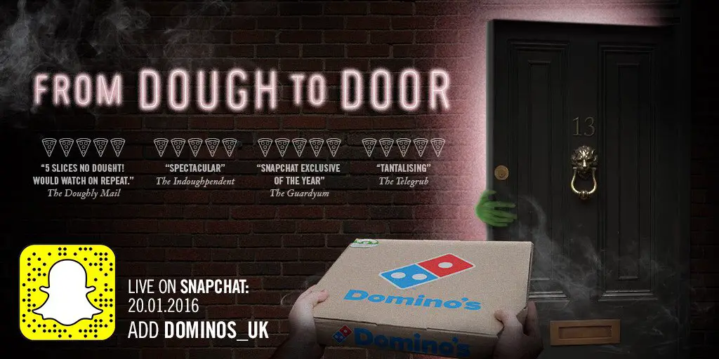 Domino's joins Snapchat with an exclusive campaign