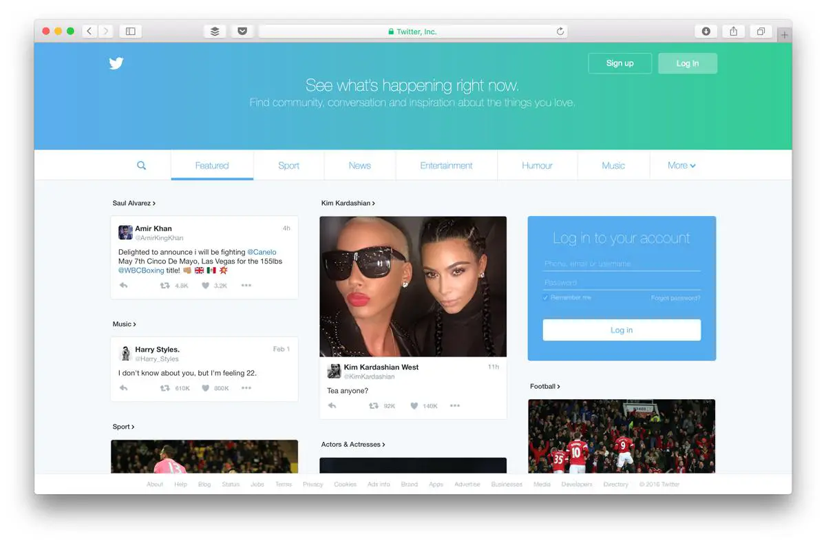 Twitter Rolls Out A New Logged Off Experience