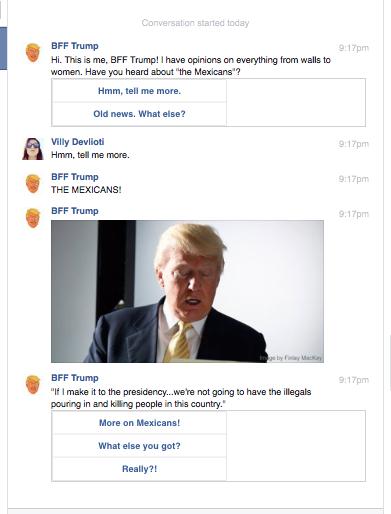 wersm BFF Trump chat bot