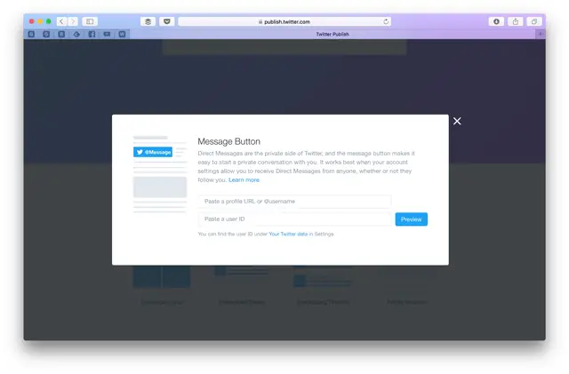 Twitter Users Can Now Message You Directly From Your Website