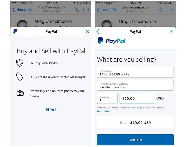 Paypal S Integration With Facebook Messenger Deepens With New