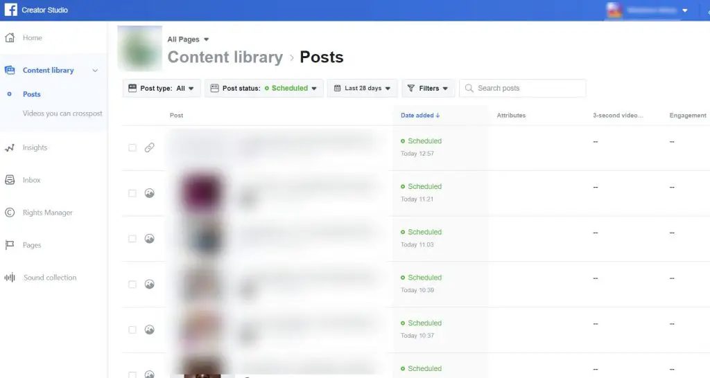 wersm-facebook-launches-creator-studio-content library-posts