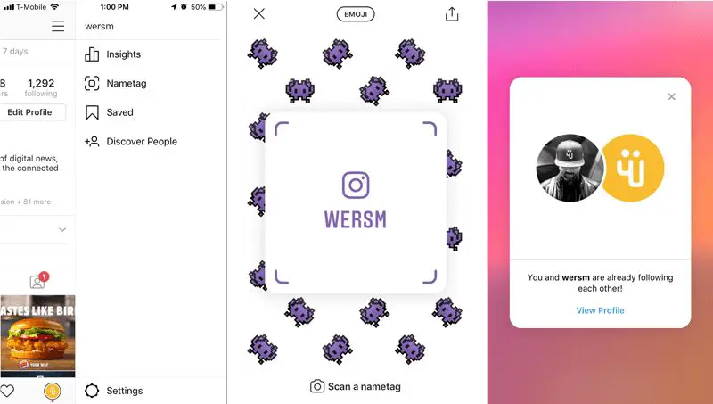 wersm-instagram-nametag-steps