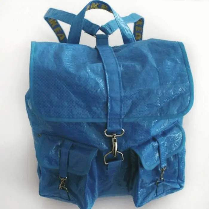 ikea blue bag backpack