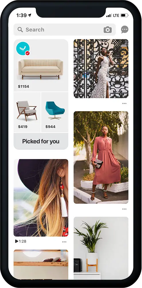 pinterest shopping recommendations