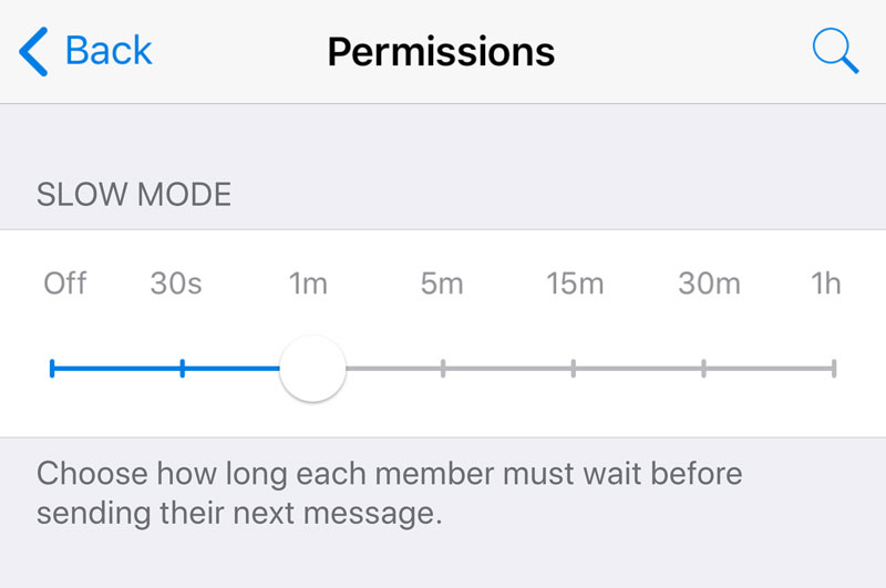 wersm telegram slow mode intervals