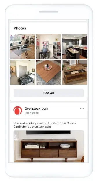 facebook search results ads