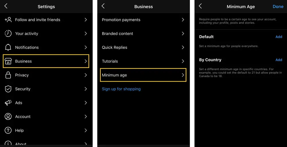 How To Set Up A Minimum Age Limit For Your Instagram Profile