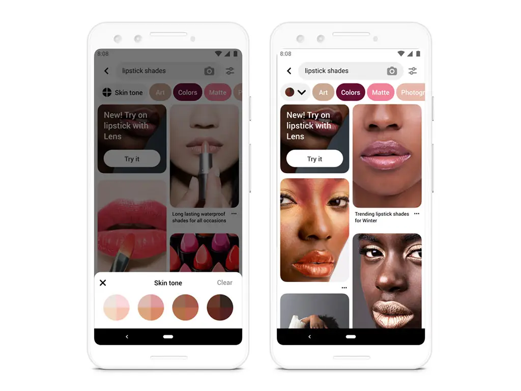 Pinterest's New AR Feature Lets You Try On Makeup Before Buying It