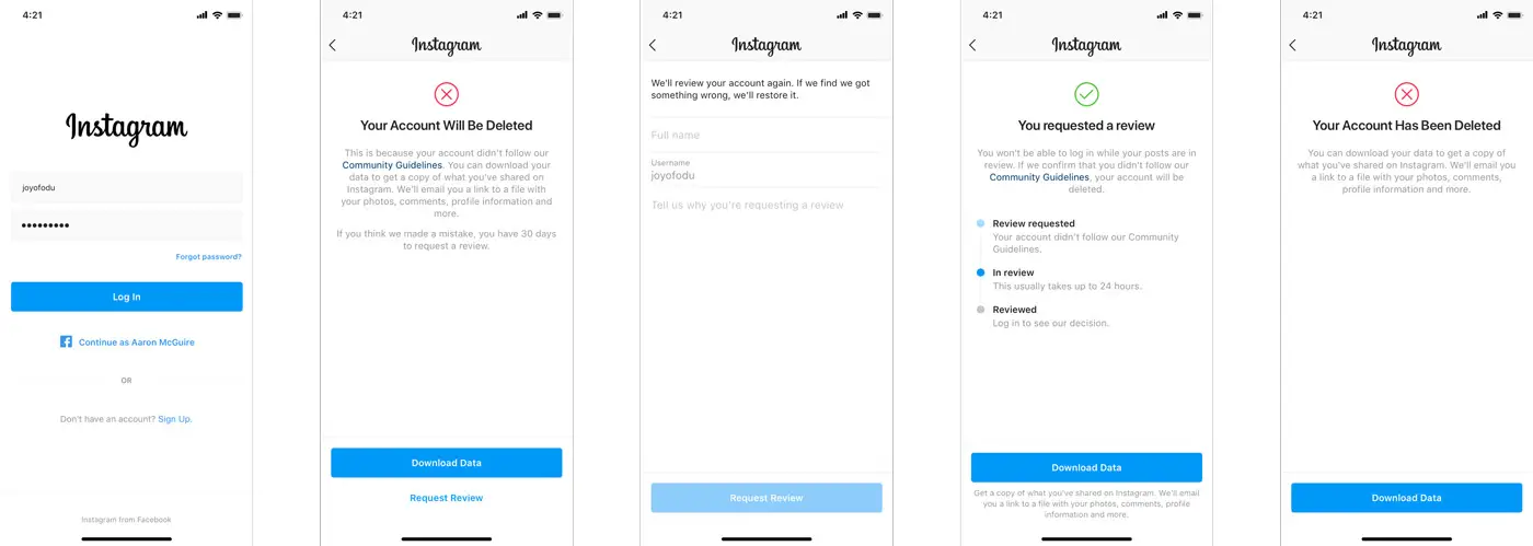 How To Appeal A Disabled Instagram Account In App