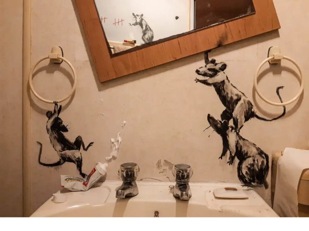 banksy bathroom