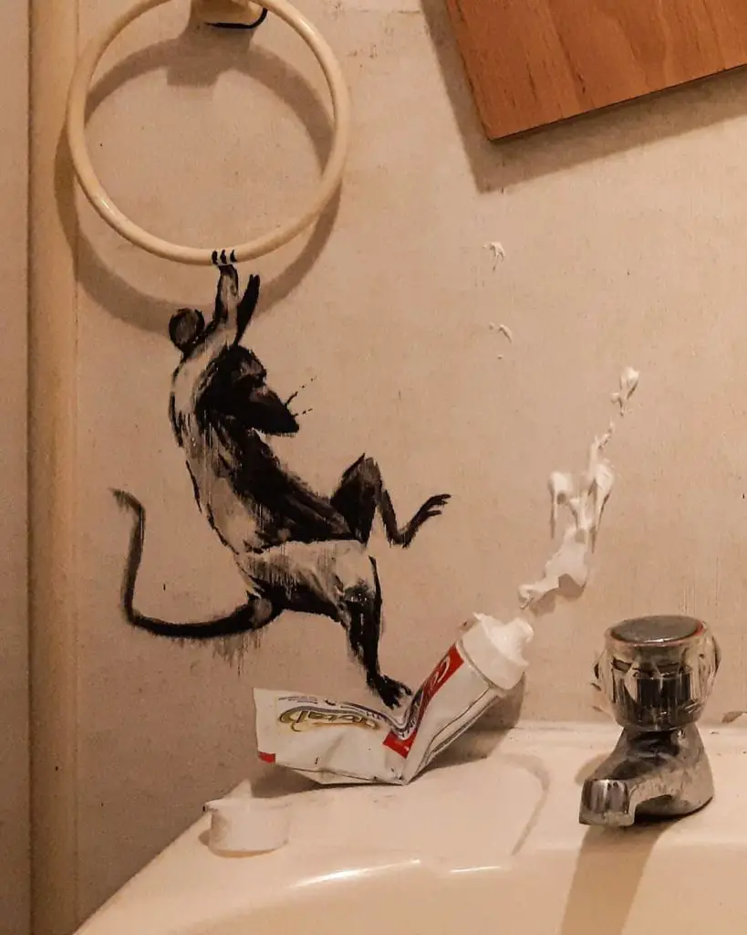 banksy bathroom