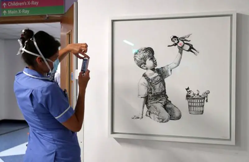 Banksy Celebrates Healthcare Workers With A New Artwork