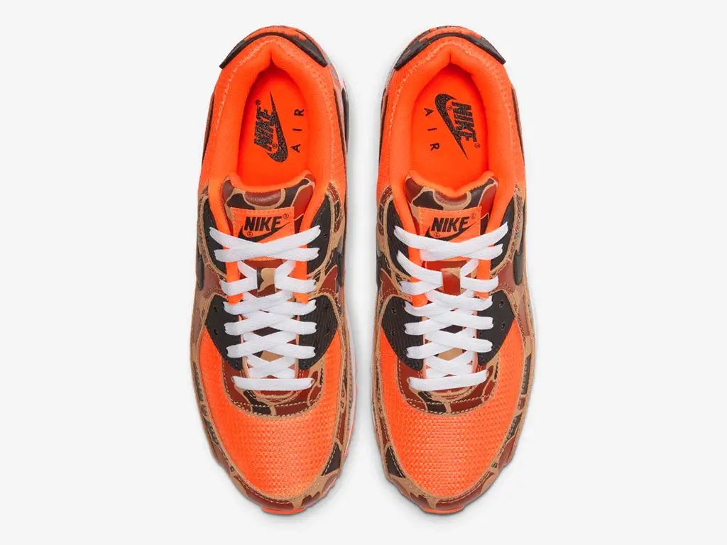 nike airmax 90 orange duck camo