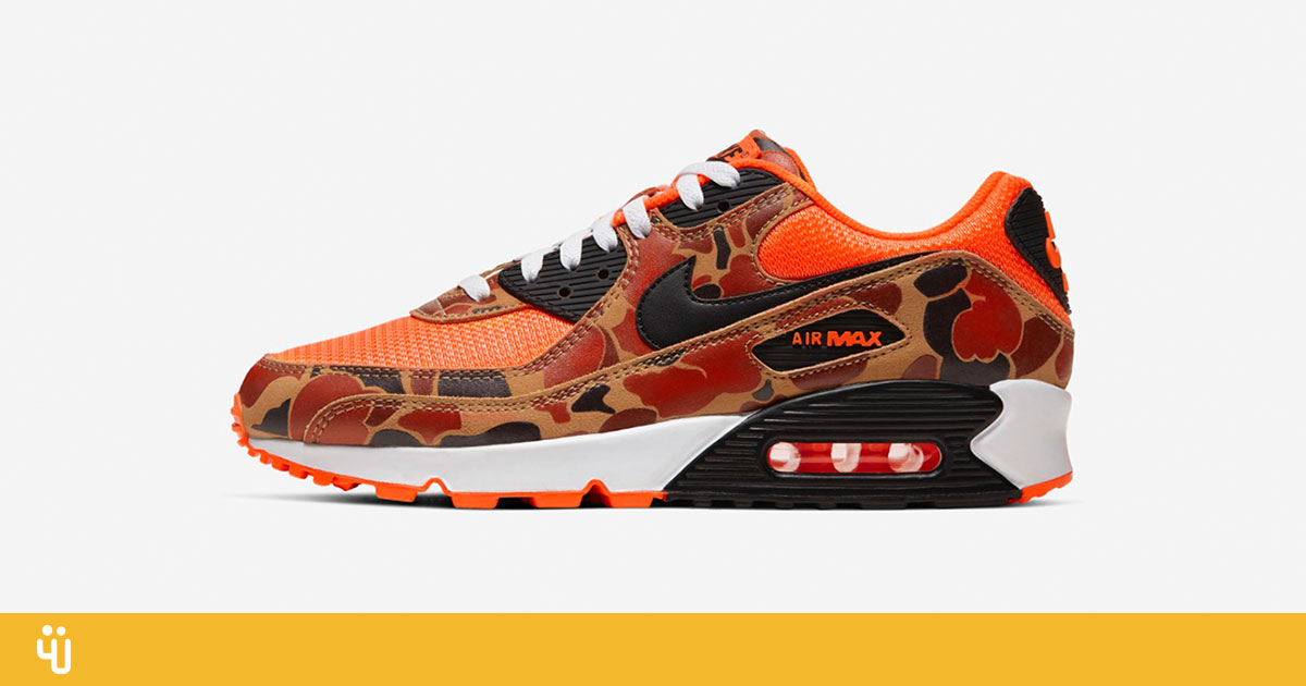 Stand Out With The New Air Max 90 Orange Duck Camo