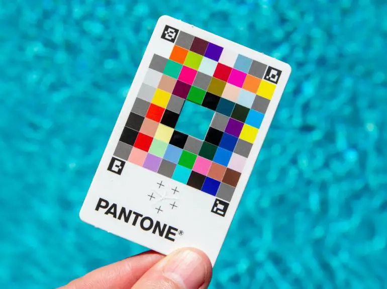 pantone color match card