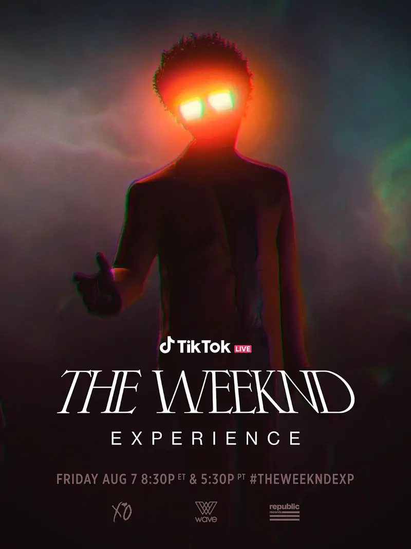 The Weeknd Announces After Hours Album Experience Tiktok Live Stream