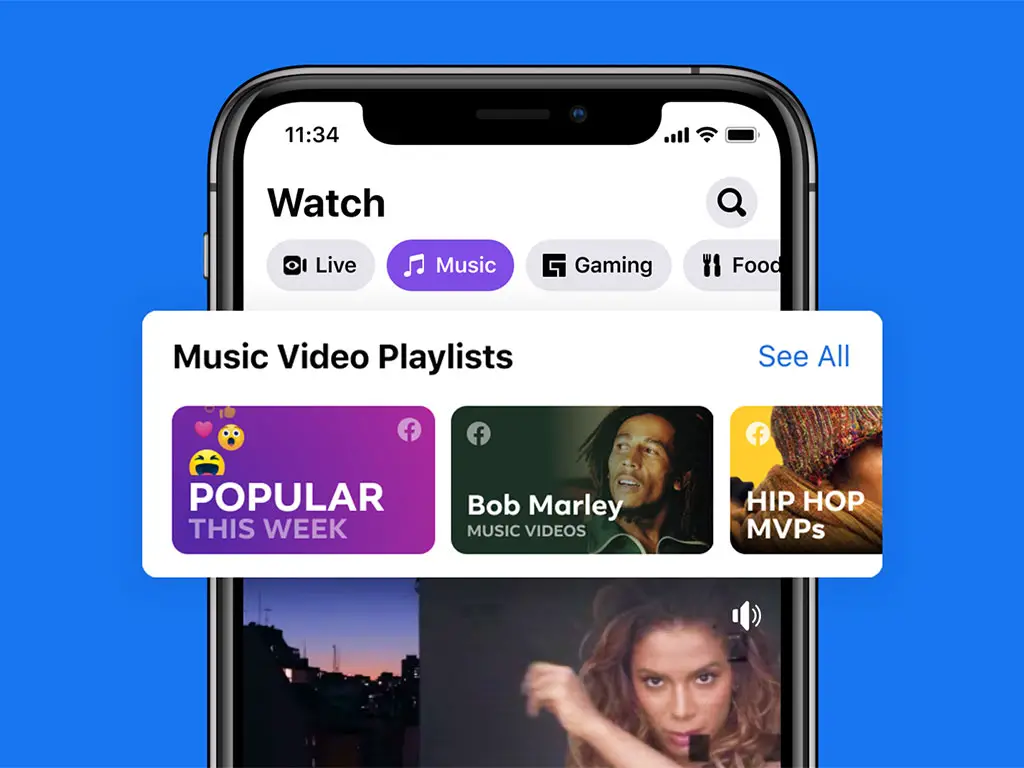 Facebook Adds Official Music Videos Feature In The US