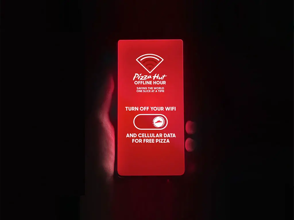 pizza hut earth hour