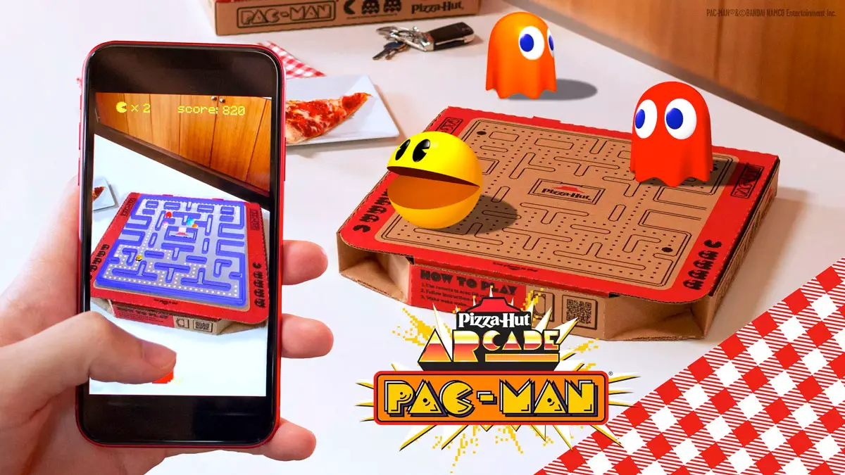 Pizza Hut pac man AR