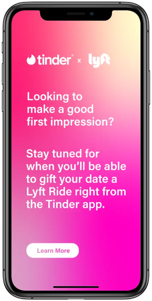 Tinder App Lyft