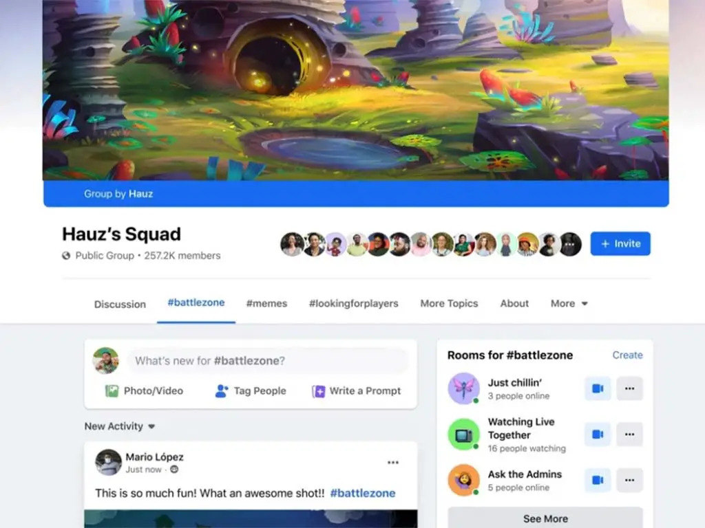 facebook streamer fan group