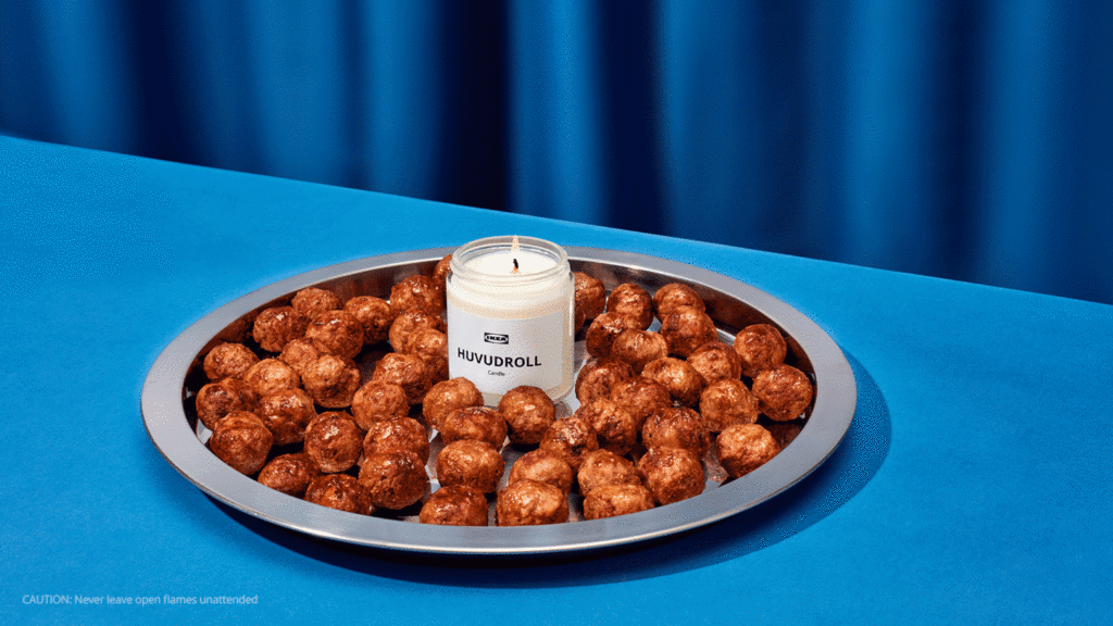 IKEA meatballs candle