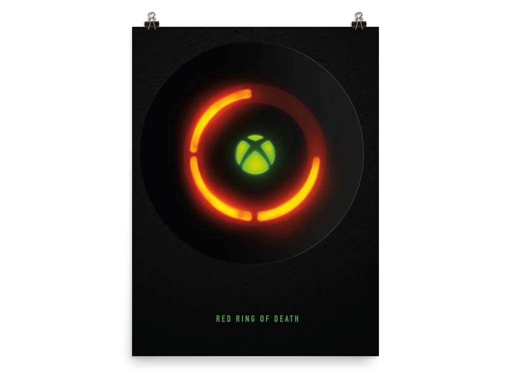 xbox red ring of death poster