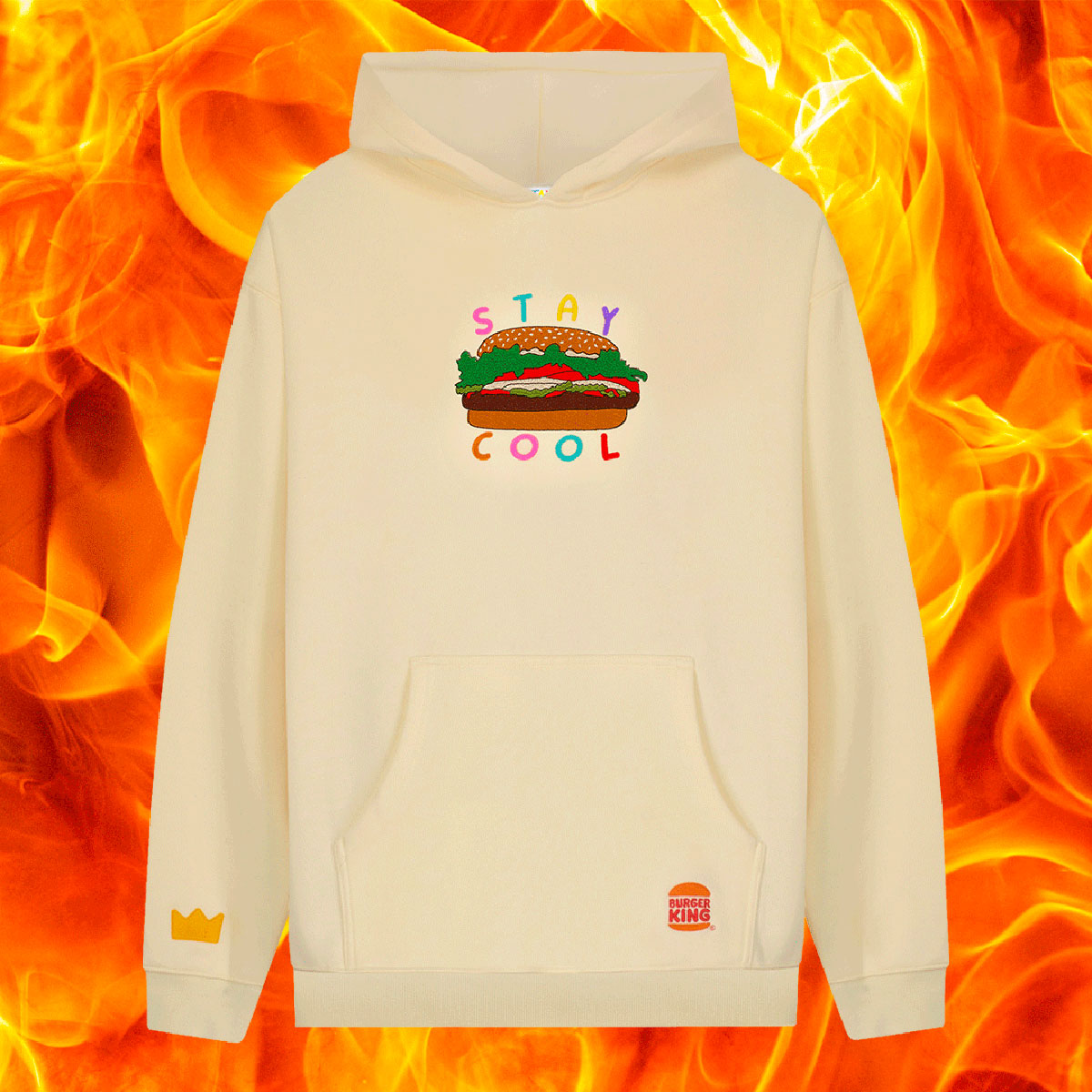 Burger shop king sweatshirt