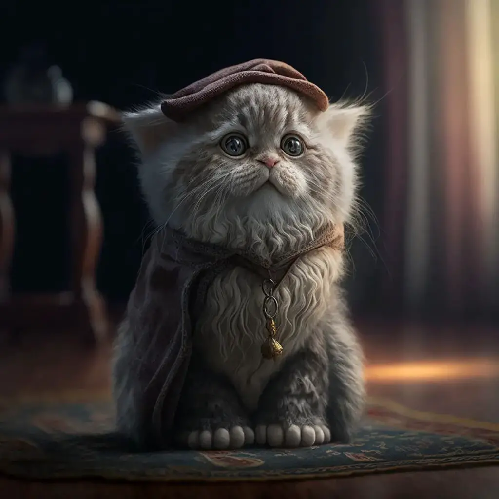 AI Cat portraits - Dumbledore