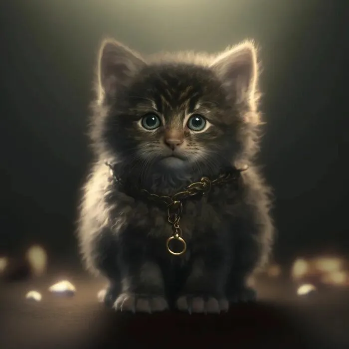 AI Cat portraits - Frodon
