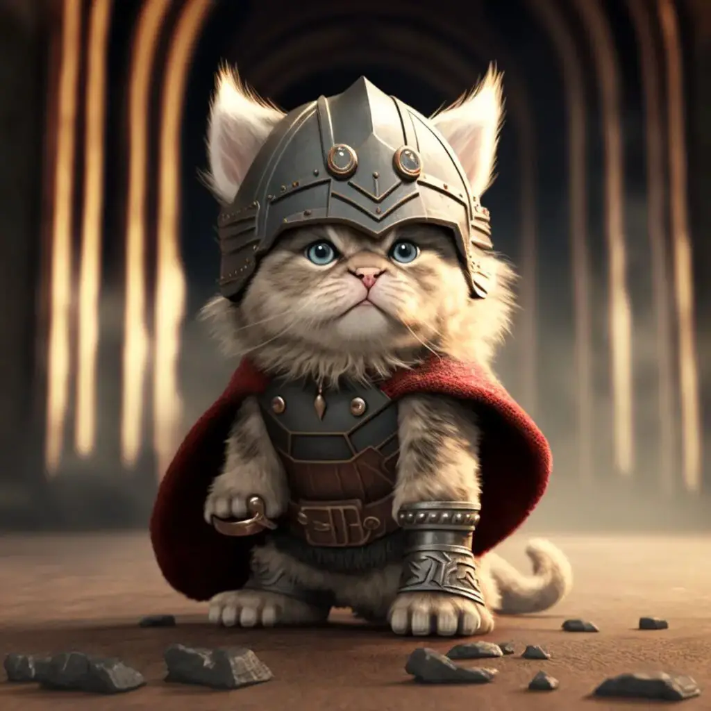 AI Cat portraits - Thor