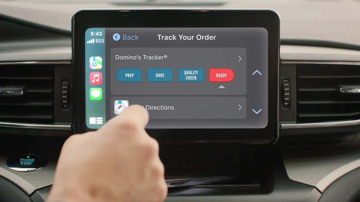 Domino's Apple CarPlay