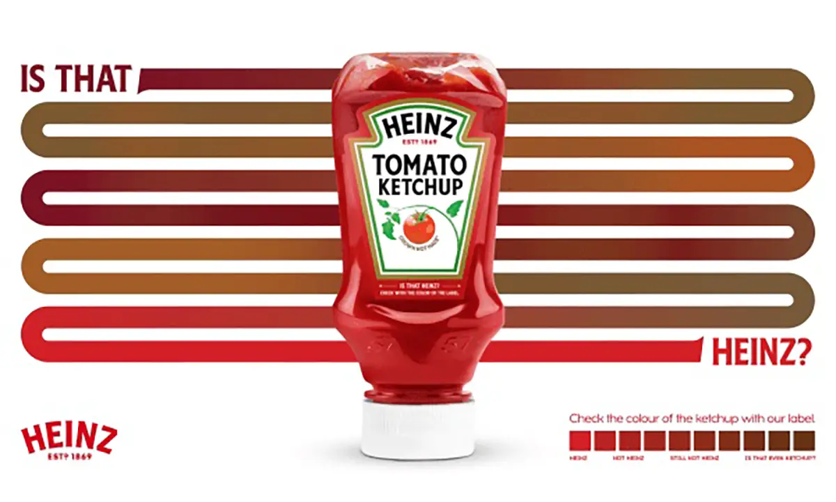 Heinz Pantone label