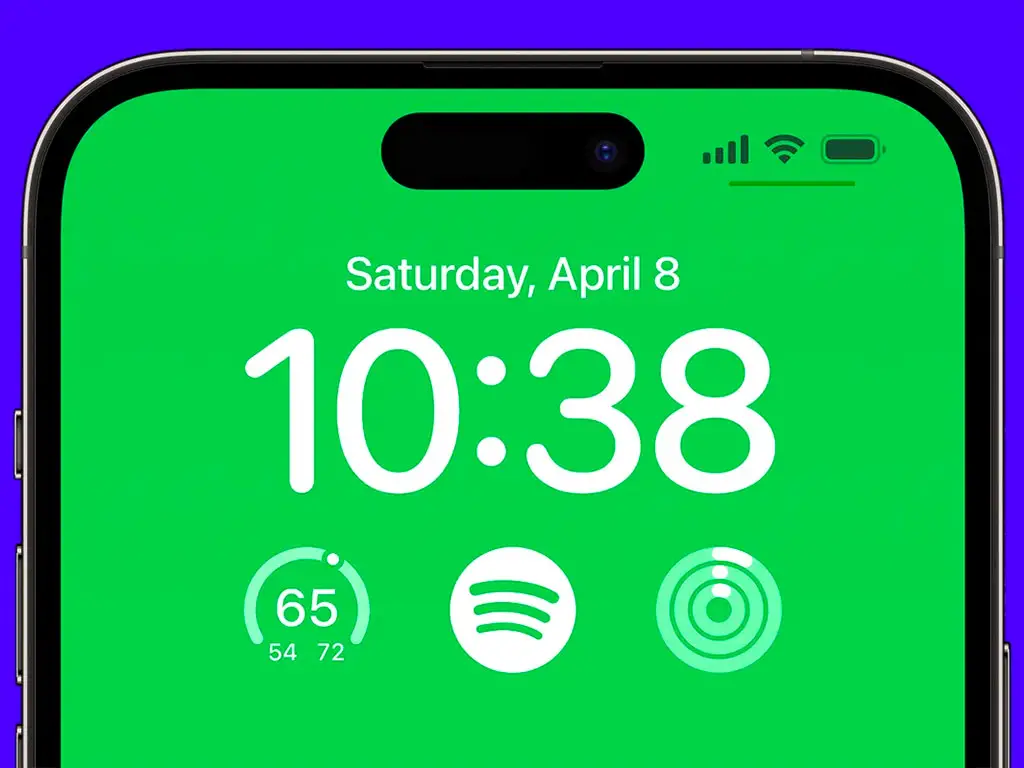 spotify lock screen widget