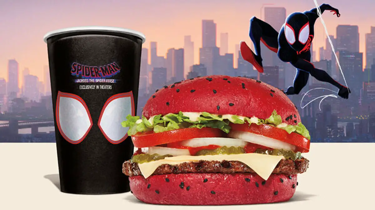 Burger King spider-verse whopper and sundae