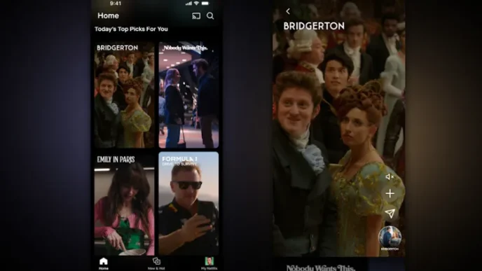 Netflix vertical video feed