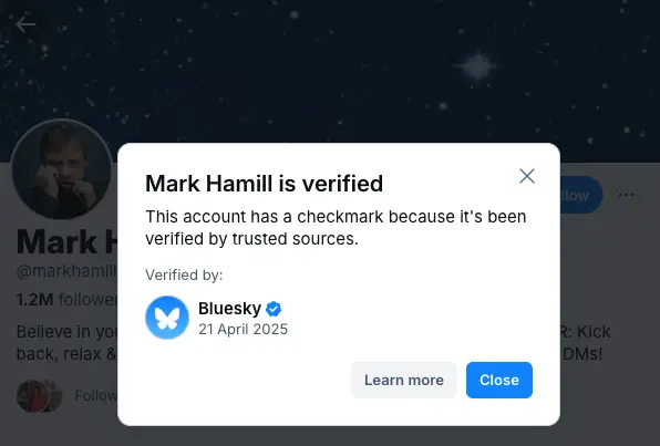 bluesky verification