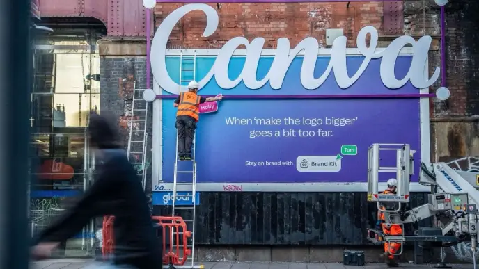 Canva make the logo bigger