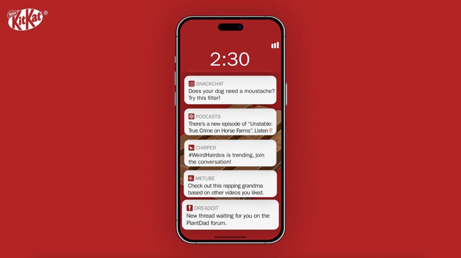 KitKat screen time challenge
