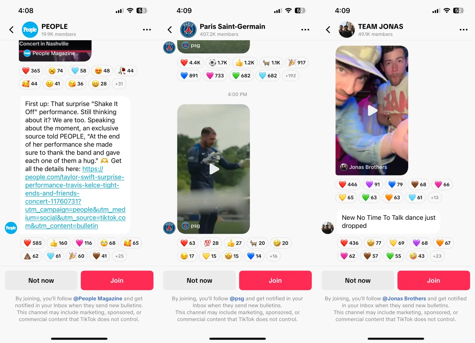 TikTok bulletin boards 
