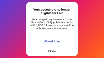 live streaming instagram restrictions