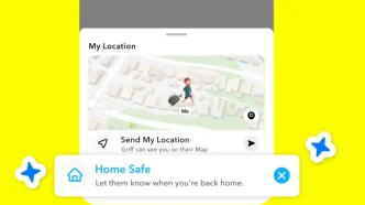 snapchat home safe
