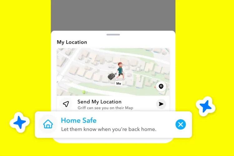 snapchat home safe