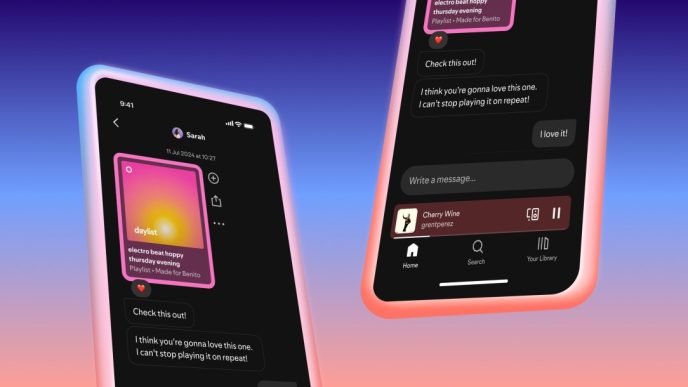 spotify messaging