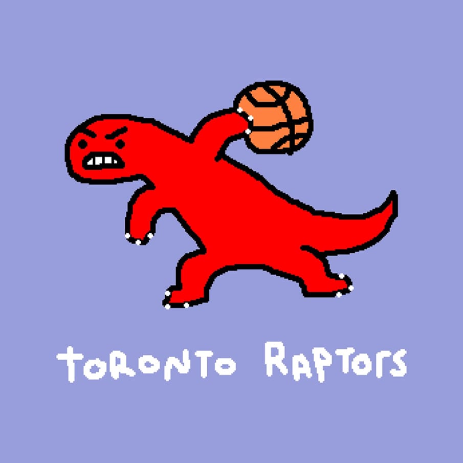 wersm toronto raptors NBA paint logo