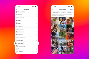 Instagram Reels watch history