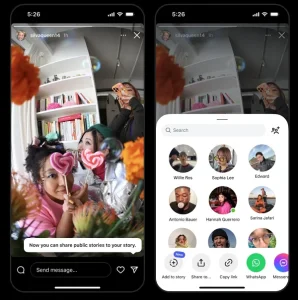 instagram re-share stories